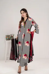 Digital Printed Three Piece Salwar Kameez Suit